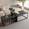 DEYAOPUPU Nesting Coffee Tables Set of 2,Modern Center Coffee Table