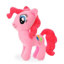 Zaloife Horse Plush Toy, Soft Toy Pony Rainbow 20 cm, Cuddly Toy Horse Plush, Pink Horse Funny Plush Doll Gift for Children