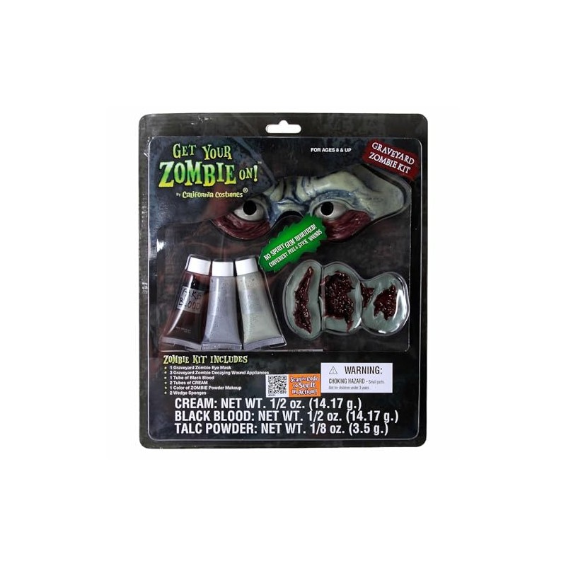 Graveyard Zombie Kit Costume Makeup