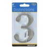 Distinctions by Hillman 843323 4-Inch Brushed Nickel Flush-Mount House Number