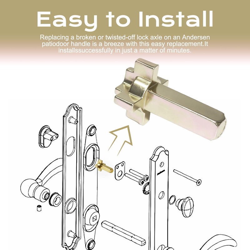 Hinged Door Lock Actuator 2579542 for Andersen Patio Door Repair,