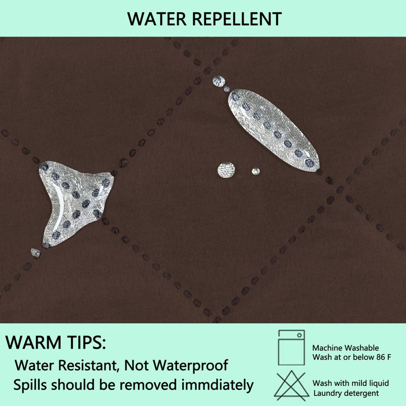 Luxshare Home Reversible Couch Cover for 3 Cushion Couch Sofa