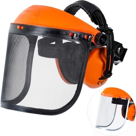 Mesh Visor Ear Muff Combination For Grass trimmer & Brush cutter Adjustable 2 in 1 Face Shield