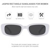 JASPIN Rectangle Sunglasses for Women Men Trendy Y2k Retro 90s