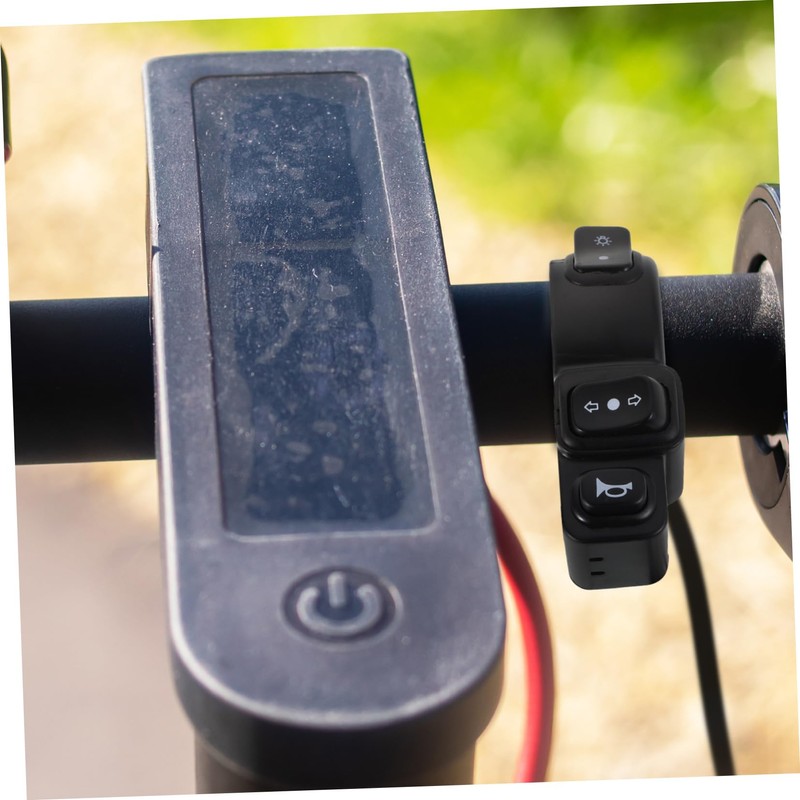 MAGICLULU Ebike Horn Button 22mm Motorcycle Handlebar Switch 3-Function Turn