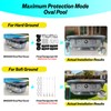SIHAIAN 10x16Ft Oval Pool Cover with Side Storage for Oval