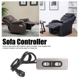 5 Button Electric Sofa Remote, Recliner Lift Controller, Dual Motor 12V/29V Lift Chair Control Switch, with USB Charging Port, for Bedroom, Living Room, Office