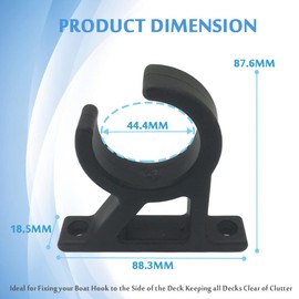 Marine Dive Ladder Storage Clip Bracket - Hook Spring Clamp Holder for 1-3/4" Ladders Tube, 2 Pcs