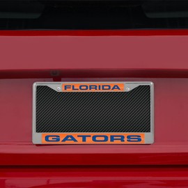 University of Florida Gators Chrome Metal Laser Cut License Plate Frame