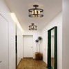 AGV LIGHTING Semi Flush Mount Ceiling Light Fixture There-Light Close