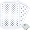 Czlizdyt Non Slip Serving Tray with Handles, Food Trays for