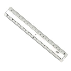 Graphoplex Ruler 2 Bevels + embossment Transparent 20 cm transparent