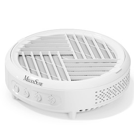 MelodySusie Nail Dust Collector, HPro Compact Vacuum Fan Dust Collector with Reusable Filter, Powerful Nail Dust Extractor for Nail Salon, White