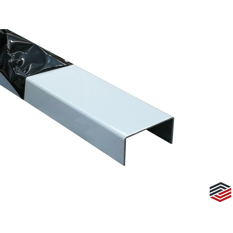 U-Profile Aluminium White 1000 mm U-Profile Exterior Decoration 20 x