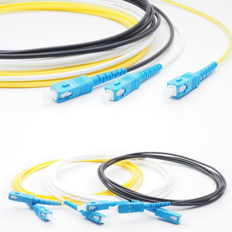 Fiber Optic Cable Optical Line Optical Cable SC Connector (Black,