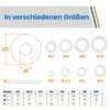 Topnorm24 - Washers Plastic White M8-50 Pieces DIN 125 Form