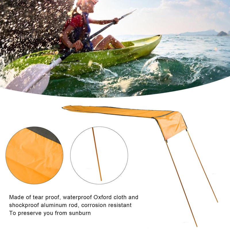 Kayak Shade Canopy Portable Foldable Boat Awning Set Kayak Canoe