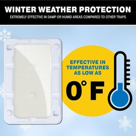 Freeze Resistant Glue Traps 6PK Mouse Traps Indoor for Home, Pest Control Adhesive Tray, Bugs, Crickets, Spiders, Rats, Pet Safe Glue Boards for Cold Weather, House, Shed & Garage - Colour: 6 Traps, Style: Cold Weather Glue Trap