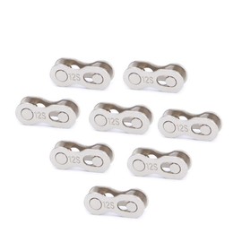SUNTRADE 8 Pairs of Reusable Bicycle Missing Link for 6, 7, 8, 9, 10, 11, 12 Speed Chain Speed Quick Coupling (12 Speed)