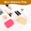 SIDESUGAR Small Makeup Bag for Purse, PU Leather Mini Cosmetic
