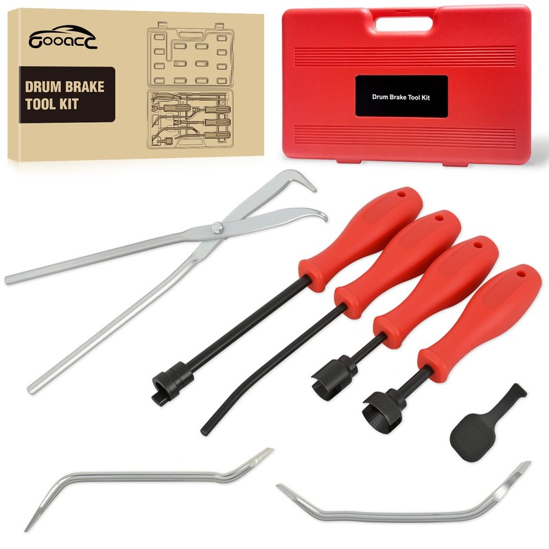 GOOACC 8PCS Drum Brake Tool Kit, Brake Tool Set with