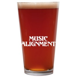 Knick Knack Gifts Music Alignment - 16oz Beer Pint Glass Cup
