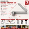 Lechengjia 24 Pcs Tent Pole Push Button Spring Snap Clips,