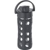 Lifefactory 12-Ounce Glass Water Bottle with Active Flip Cap and