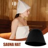 Baluue Wool Felt Sauna Hat, Russian Bath Cap for Women,