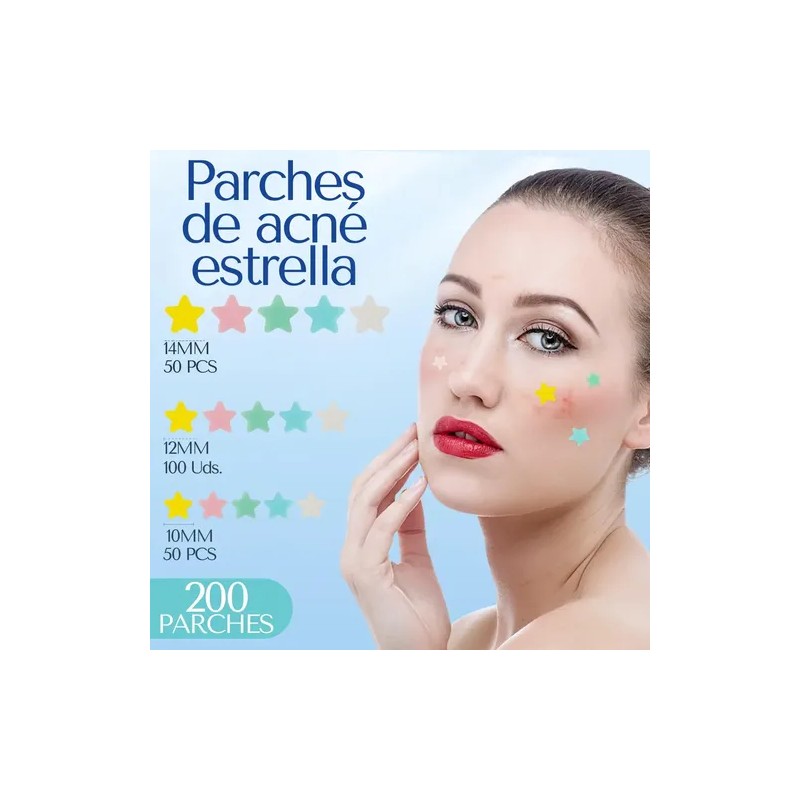 Parches Faciales Figuras Anti Acné Granos Espinillas Barros