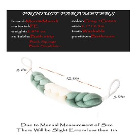 MURRI&MURRDI Back Scrubber Long Loofah for Shower, 4 Pcs Body Sponge Bath Loofah with Handles, Exfoliating Body Scrubber Mesh Sponge for Men & Women Bath Shower Loofah Sponge (4 Colors)