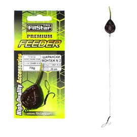 PRO FILSTAR Complete Inline Carp Rig with 70g Fishing Lead & Fishing Hook N8 - Carp Fishing with Pop Up Fishing Bait - Carp Leaders - Carp Hook Boilies Rig - Fishing Accessories Set - Carp Assembly