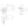 BEMONOC Garage Door Motor 30 Watts 24V DC Right Angle