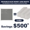 20x20x1 Reusable Air Filter, Electrostatic, Washable Lasts a Lifetime, Breathe