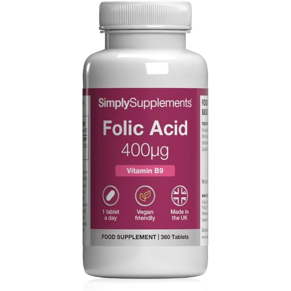 Folic Acid 400µg (Vitamin B9) | Supports Maternal Folate Status