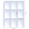 HERKKA Trading Card Sleeve Pages, 100 Pack 9 Pocket Album