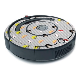 MightySkins Carbon Fiber Skin for iRobot Roomba 675 Minimal Coverage - Anime Fan | Protective, Durable Textured Carbon Fiber Finish | Easy to Apply, Remove, and Change Styles | Made in The USA