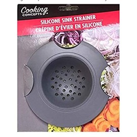 Cooking Concepts Silicone Sink Strainers- Pack of 2 (Grey)