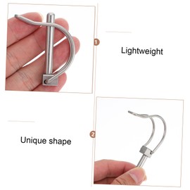 Alipis 2Pcs Quick Release Safety Hitch Pin for Trailers Coupler Durable Tow Hitch Lock Pin for Farm Equipment and Cargo Transport