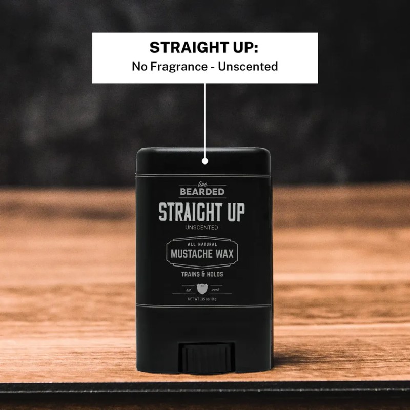 Cera Para Bigotes Live Bearded Straight Up, Fijación Media,