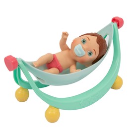 Cicciobello Amicicci, Baby with Cradle, Relax Time, Ideal for Naps, 1 Amicicci Girl and Accessories, Toy for Children from 3 Years, GIOCHI PREZIOSI, CC033