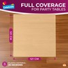 SOL 6pk Gold Square Table Cloths 121 x 121cm -