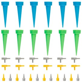 Luckious 12 PCS Automatic Watering Device - Timed Drip Irrigation System for Potted Plants - Effortless Watering Solution for Gardens and Flower Beds