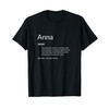 Anna Is Kind Hearted Funny Name Definition Anna T-Shirt