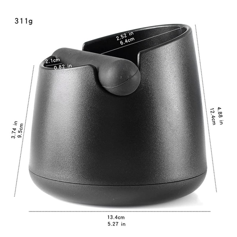 Cafemasy Espresso Coffee Knock Box, ABS Round Coffee Grounds Container