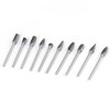 10pcs Tungsten Carbide Steel Rotary Files Burr Set 3mm Shank