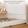 GarveeHome Upholstered Queen Bed Frame with Headboard, Upholstered Velvet Low