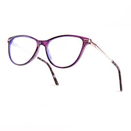 Blue Light Blocking Reading Glasses cat eye reading glasses Ultra-Lightweight Reading Glasses for Women BHX8012 (C3P, 1.75, Diopters)