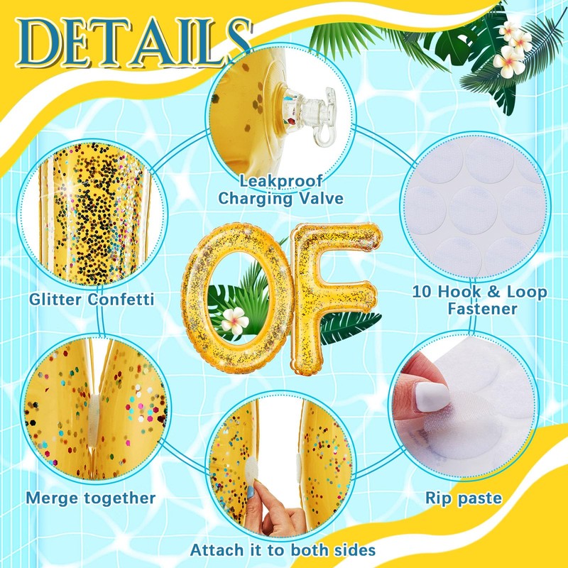 Sumind 13 Pcs 20" Graduation Floating Pool Letters Congrats Float