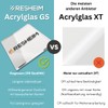 RESHEIM Acrylic Glass Panel Black Cut to Measure - Material